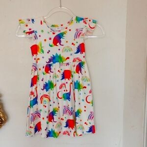 Dinosaur decorated dress